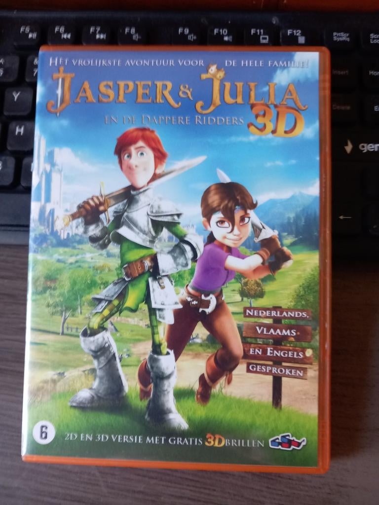 Jasper & Julia en de Dappere Ridders 3D DVD, Cd's en Dvd's, Ophalen of Verzenden