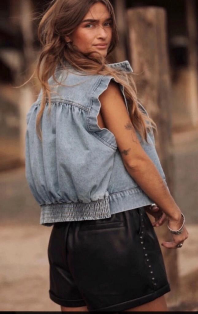 Moost wanted Demy denim gilet, Kleding | Dames, Ophalen of Verzenden, Nieuw, Maat 36 (S), Blauw