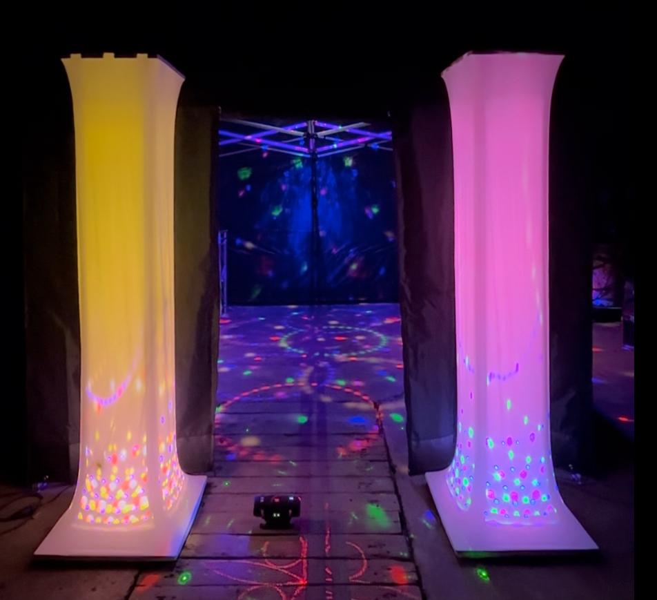 2x Showtec Truss Tower 210 cm incl. Scims € 250,-, Ophalen of Verzenden, Overige typen