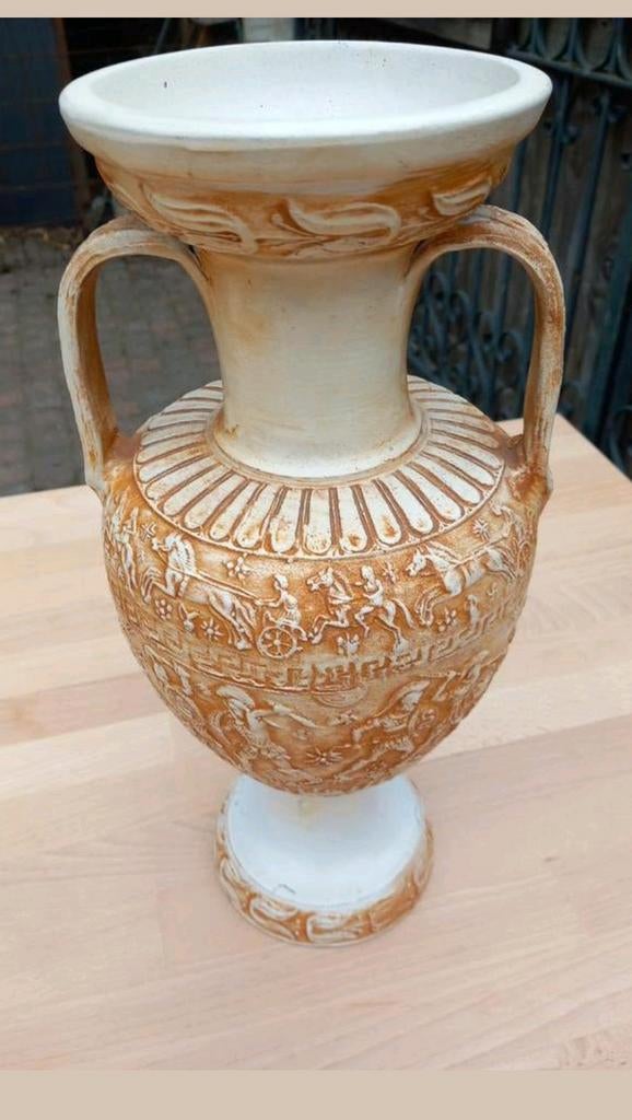 Vintage Terracotta Kruik, Gebruikt, Overige kleuren, 50 tot 75 cm, Aardewerk of Porselein