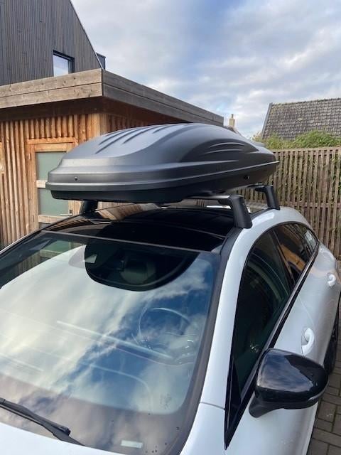 Te huur dakkoffer zwart inhoud 460 liter merk G3 Reef 580, Auto diversen, Dakkoffers, Ophalen, Nieuw