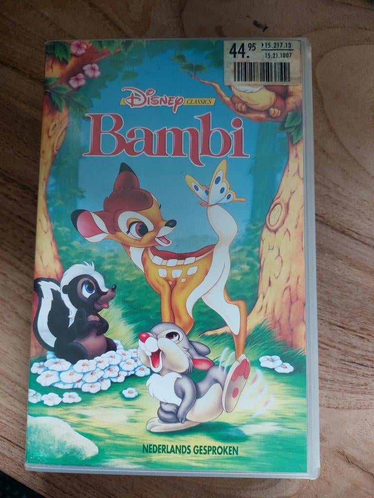 Disney Bambi VHS - Nederlands Gesproken, Cd's en Dvd's, VHS | Kinderen en Jeugd, Ophalen of Verzenden
