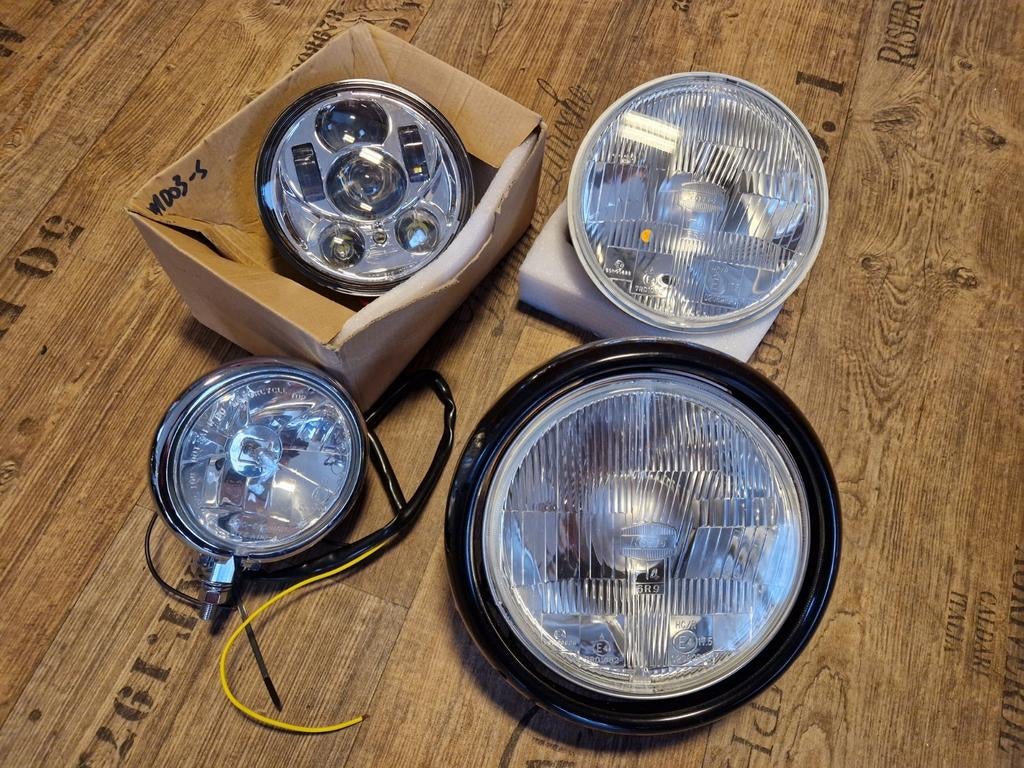 Koplamp motor headlamp spotlight LED lamp, Ophalen of Verzenden