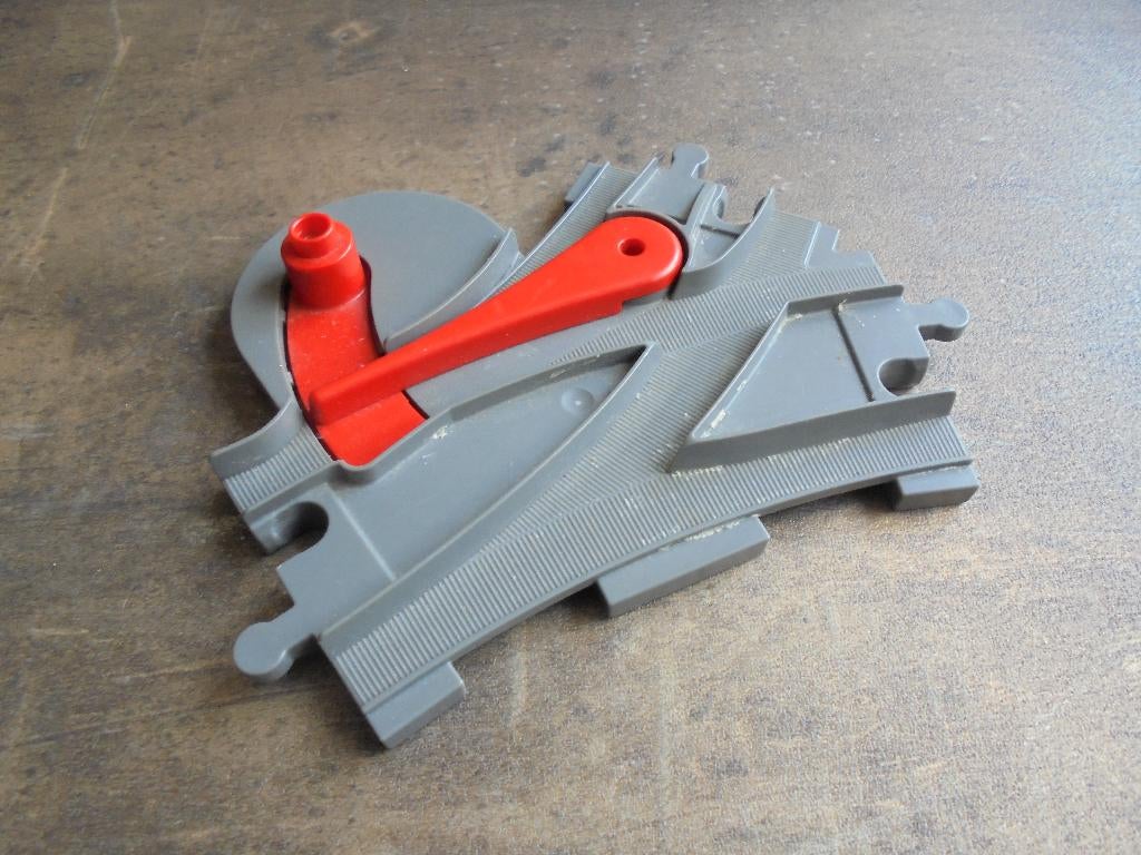 Lego Duplo Train Track Switcher with Red Switch(zie foto's)5, Ophalen of Verzenden, Gebruikt, Losse stenen, Duplo