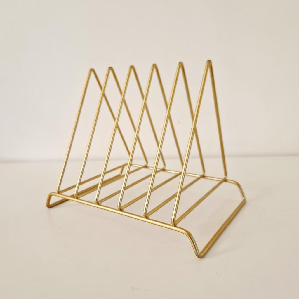 Vintage platenrek platenhouder lphouder lprek vinyl rekje, Ophalen of Verzenden