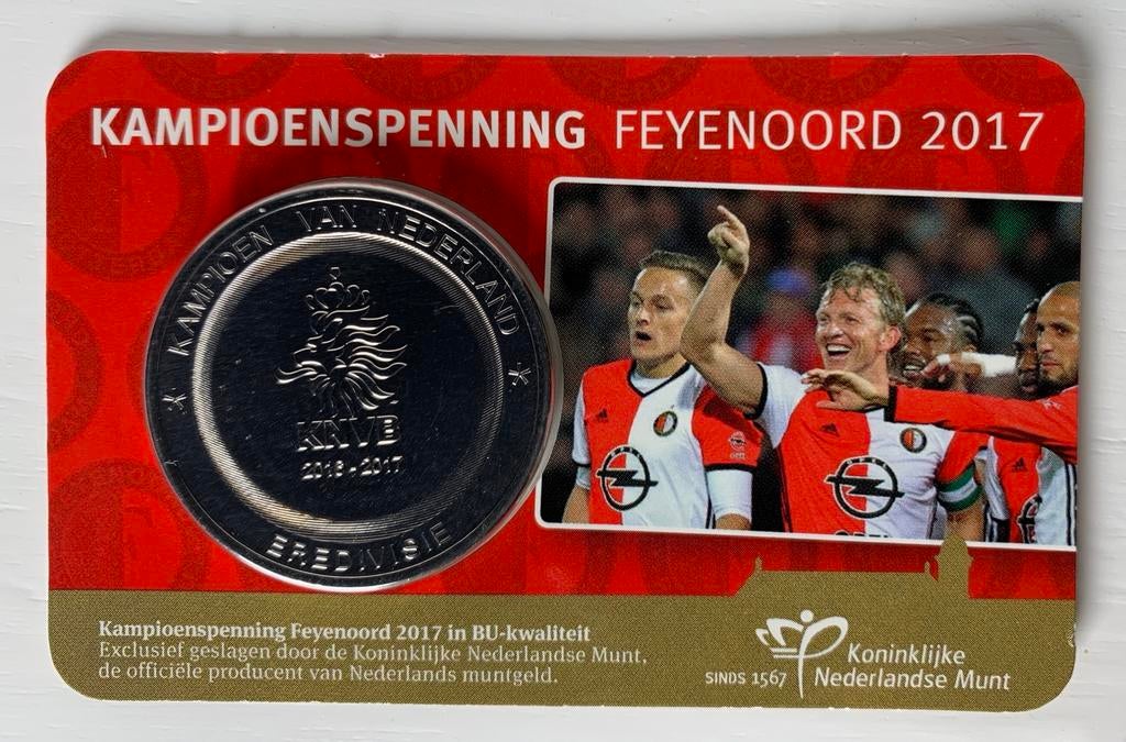 Feyenoord Kampioenspenning Coincard 2017, Ophalen of Verzenden