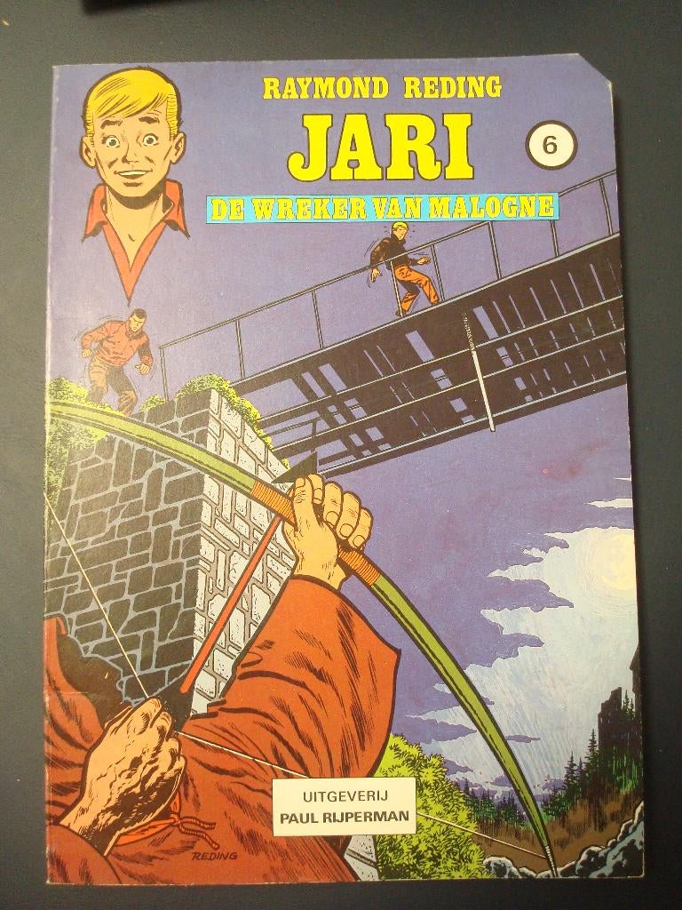 Jari. Nr 6 De wreker van malogne. Raymond Reding., Boeken, Stripboeken, Eén stripboek, Ophalen of Verzenden, Gelezen