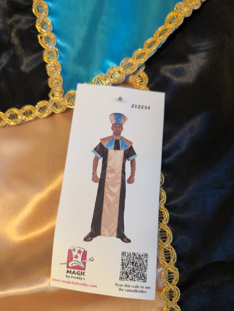 Farao Kostuum - Magic by Freddy's, Maat 52/54 (L), Magic by Freddy's, Carnaval, Ophalen of Verzenden