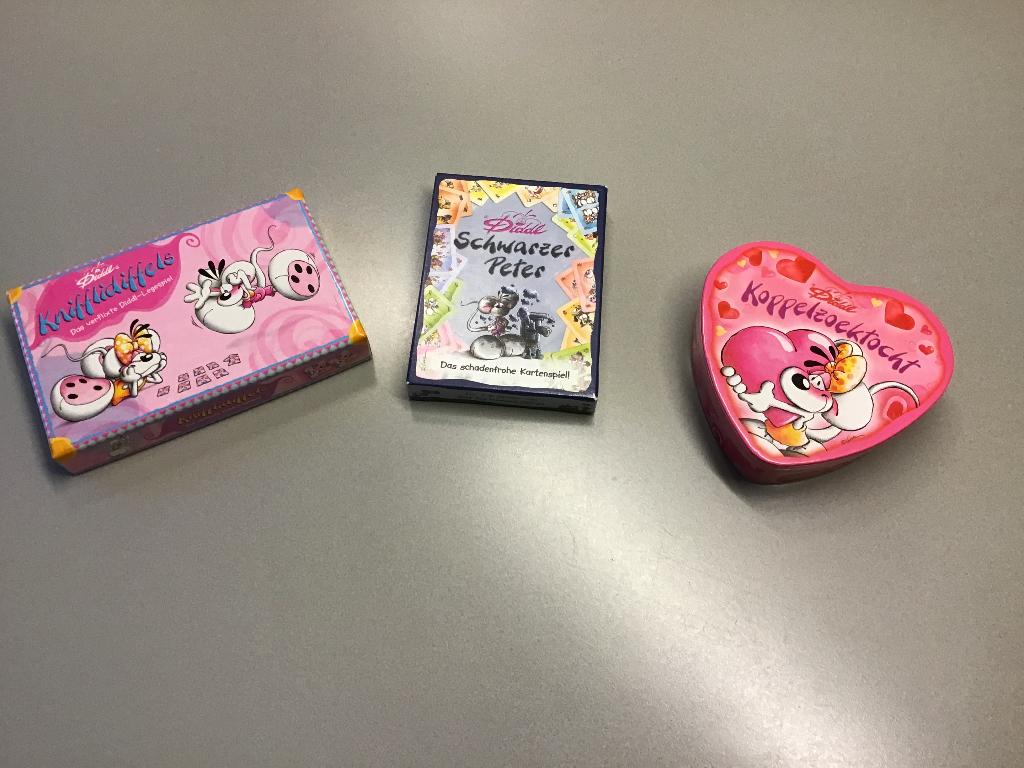 Diddl 3 x spel Zwartepieten Memory Knifflidiffels, Verzenden, Gebruikt, Puzzelen