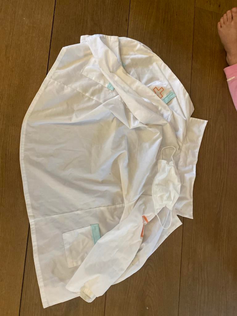 HEMA Doktersjas - Verkleedkleding, Ophalen of Verzenden, Zo goed als nieuw, 110 t/m 116, Jongen of Meisje