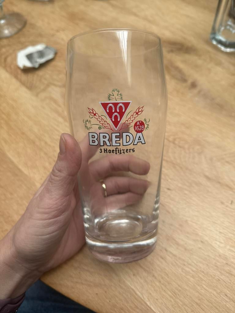 Breda 3 Hoefijzers Bierglas, Ophalen, Gebruikt, Glas of Glazen, Overige merken