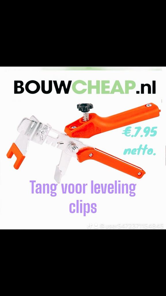 €.45.00 voor 1000 clips en 250 keggen en 1 tang, Verzenden, Zo goed als nieuw, Overige materialen, 10 m² of meer