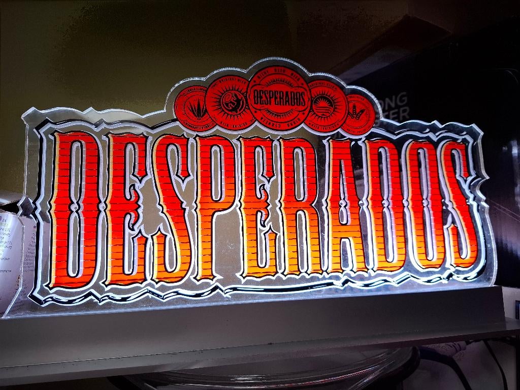 Reclameverlichting Desperados, Ophalen of Verzenden, Nieuw, Lichtbak of (neon) lamp