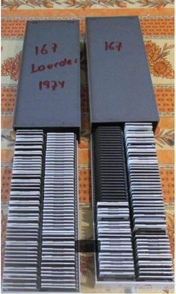 Mooie Oude partij van 167 Dia's - Lourdes in 1974, Verzamelen, Foto's en Prenten, 1960 tot 1980, Foto, Zo goed als nieuw, Buitenland