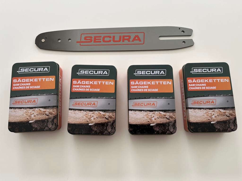 Zaagblad 30cm + 4 kettingen voor stihl nieuw!, Ophalen of Verzenden, Nieuw, Boomzaag