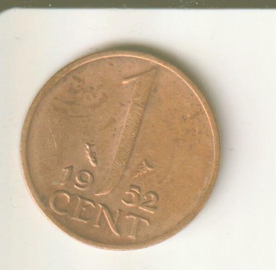 1 cent 1952 nederland, Postzegels en Munten, Munten | Nederland, Verzenden, Koningin Juliana, 1 cent