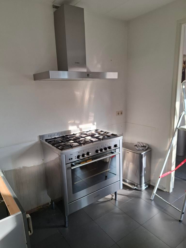 Pelgrim Elektrische Oven met Gasbranders, Gebruikt, Verzenden, Hete lucht, 60 cm of meer