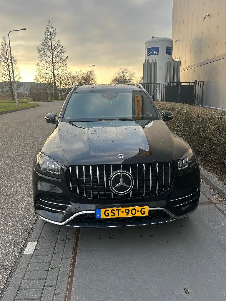 Mercedes-Benz GLS 400 d 4MATIC 330pk 9G-TRONIC 2020 Zwart, Auto's, USB, 2925 cc, 7 stoelen, Leder