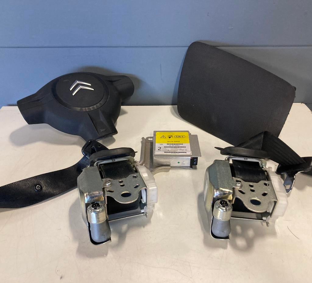 Citroen C1 airbag set gordelspanners module compl. LIBACARS, Ophalen of Verzenden, C1, Aygo