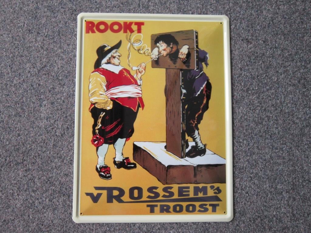 VAN ROSSEM TROOST RECLAMEBORD, Ophalen, Nieuw, Reclamebord