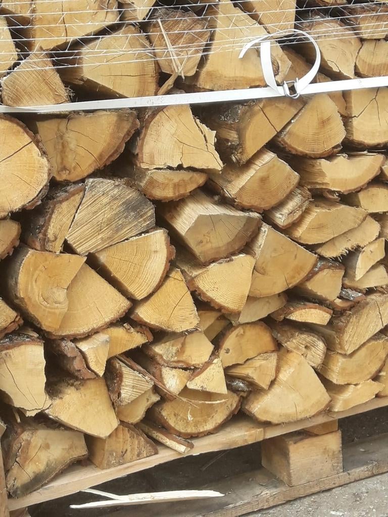 Droog haardhout kachelhout eikenhout *gratis bezorgd, Tuin en Terras, 3 tot 6 m³, Ophalen, Eikenhout, Blokken