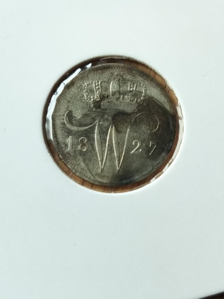 10 cent 1827, Postzegels en Munten, Munten | Nederland, Ophalen of Verzenden, Koning Willem I, 10 cent