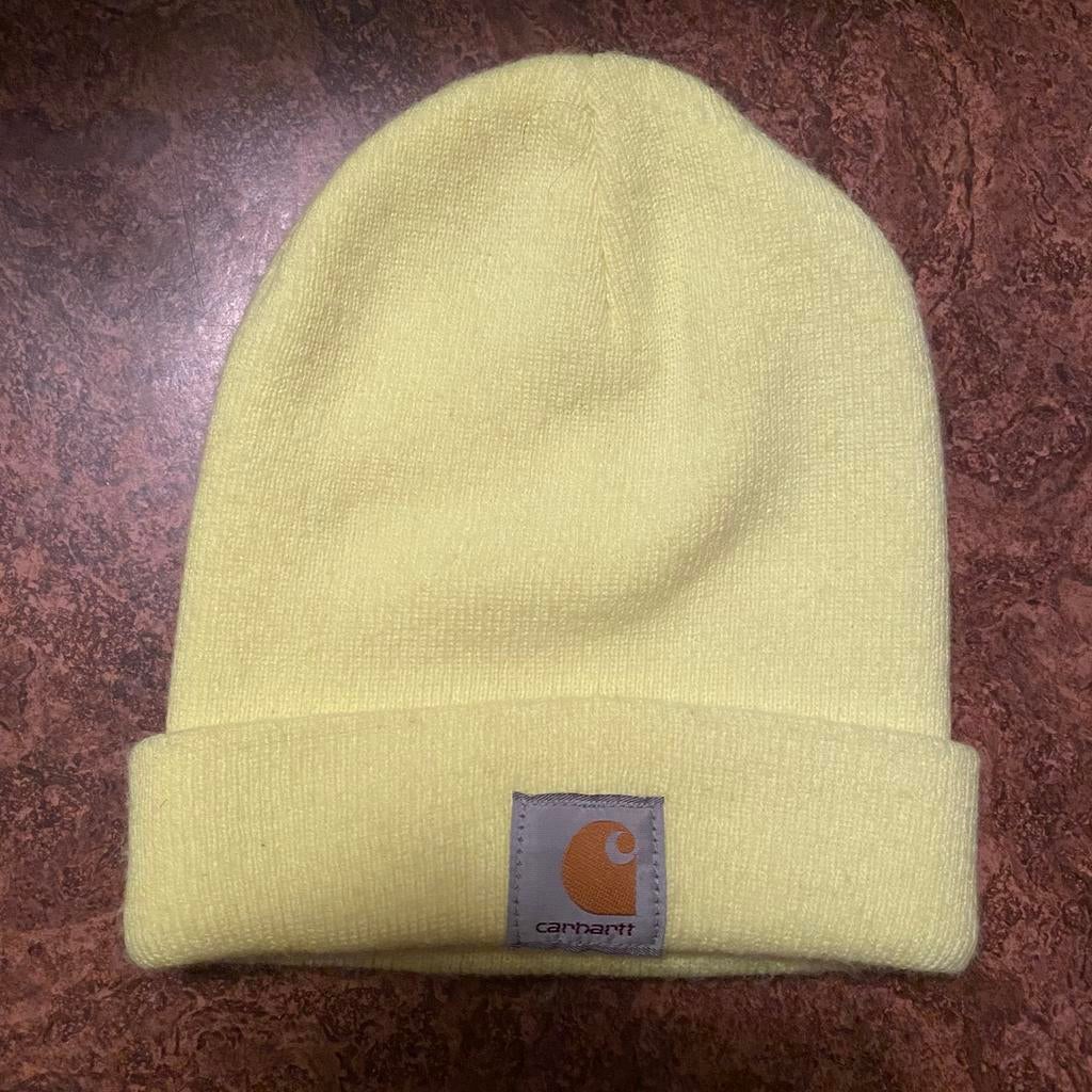 CARHARTT NEON GELE MUTS., Ophalen of Verzenden, Zo goed als nieuw, Overige maten, Muts