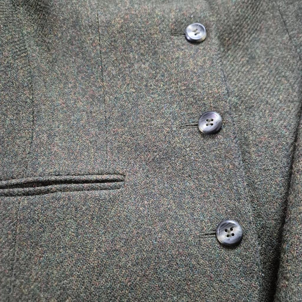 M38 Lanaby's colbert, mosgroen, bruine fluweel kraag 70% wol, Maat 38/40 (M), Lanaby 's, Ophalen of Verzenden, Zo goed als nieuw