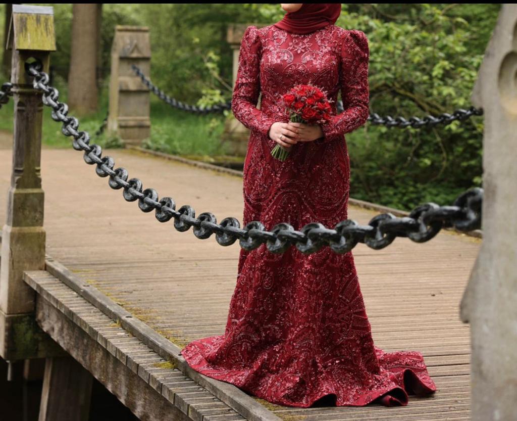 Henna jurk 2delig, Ophalen of Verzenden, Zo goed als nieuw, Trouwjurk