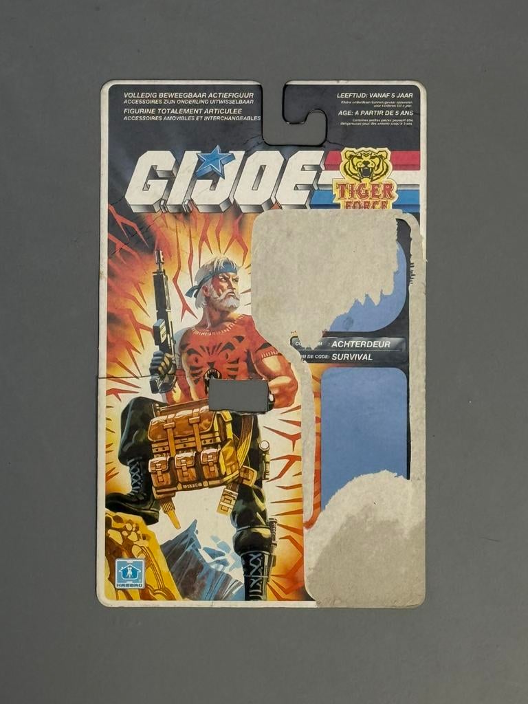GI Joe cardback Outback / Achterdeur Tiger Force, Ophalen, Gebruikt