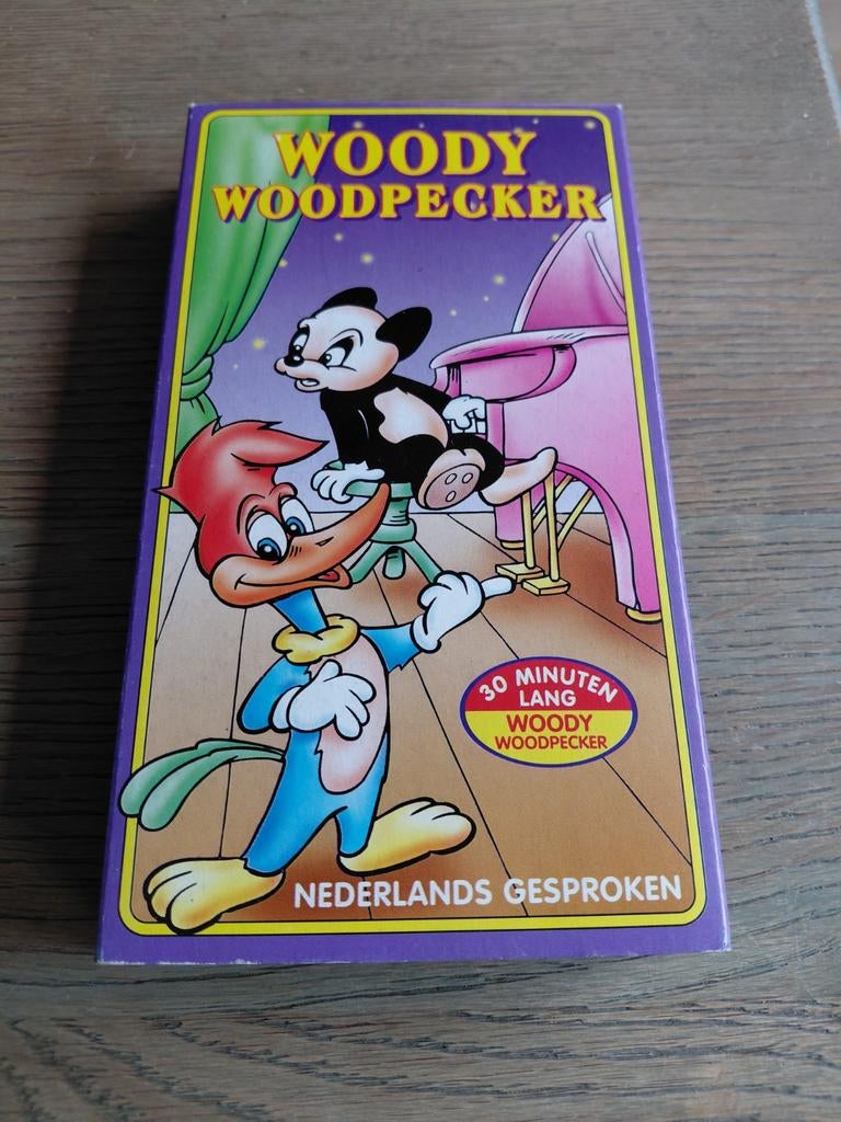 Woody Woodpecker videoband., Cd's en Dvd's, VHS | Kinderen en Jeugd, Alle leeftijden, Ophalen of Verzenden, Gebruikt, Tekenfilms en Animatie