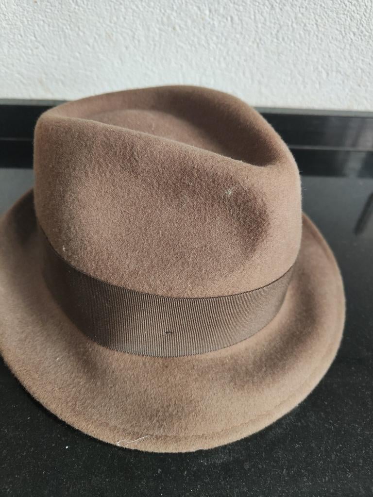 Zara man gleuf hoed vilt bruin, Ophalen of Verzenden, Zo goed als nieuw