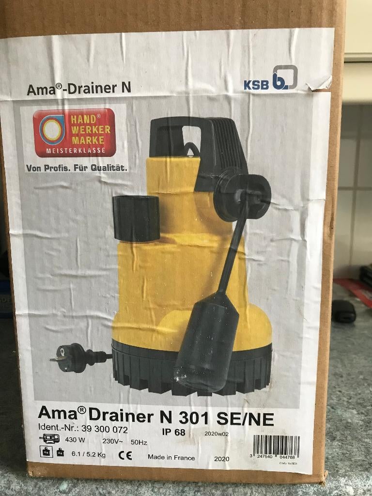 Ama Dompelmotorpomp, Ophalen, Nieuw