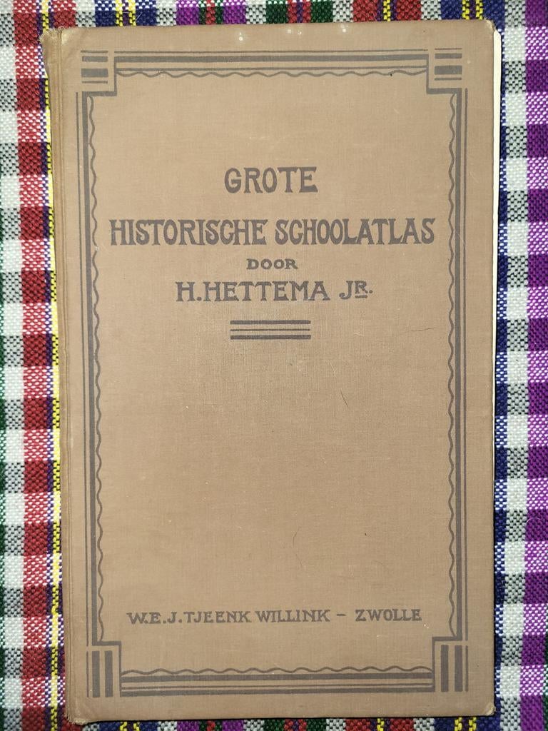 Historische Schoolatlas H. Hettema Jr. - 1935, Boeken, Gelezen, Bosatlas, Ophalen of Verzenden, 1800 tot 2000