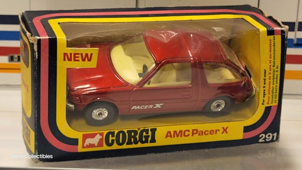 Corgi Nr. 291 AMC Pacer X Red Metallic 1/36, Auto, Ophalen of Verzenden, Zo goed als nieuw