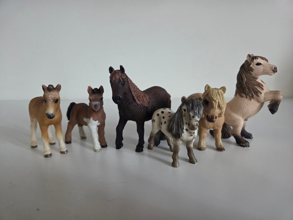 Schleich shetlanders, Ophalen of Verzenden, Zo goed als nieuw, Paard, Beeldje of Figuurtje