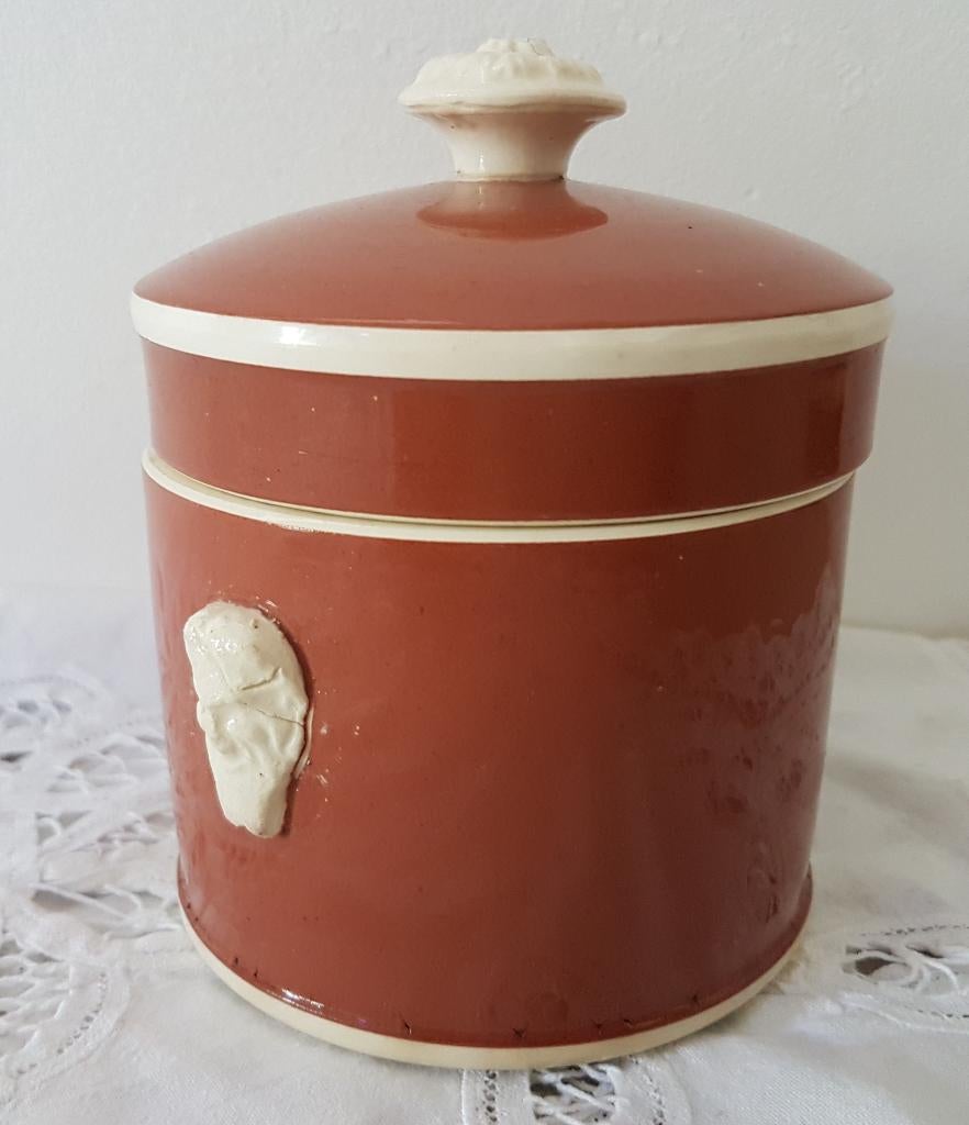 Brocante terrine met Saterhoofdjes, Sarreguemines, Ophalen of Verzenden