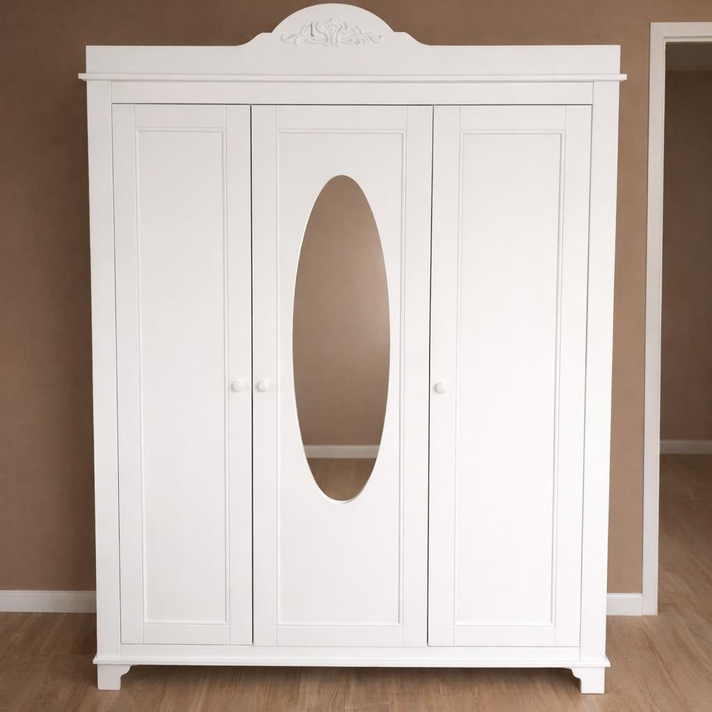 Kledingkast wit Bopita Romantic 3-deurs, Huis en Inrichting, Kasten | Kledingkasten, Gebruikt, 200 cm of meer, 150 tot 200 cm