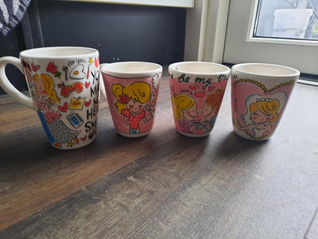 Blond Amsterdam bekers mokken valentijn liefde, Ophalen