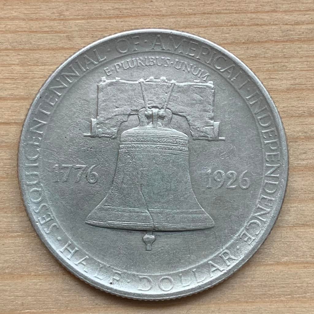 USA 1/2 Dollar 1926 | Sesquicentennial | schaars zilver, Ophalen of Verzenden, Noord-Amerika, Zilver