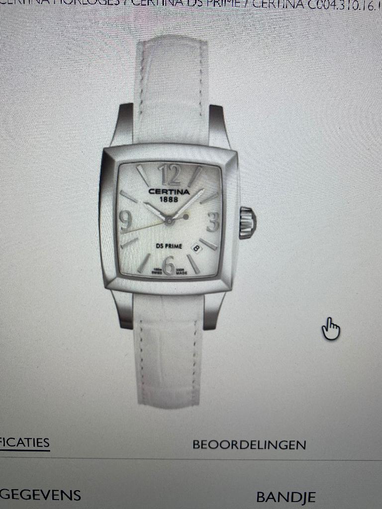 horloge Certina C 004.31016. 117, Overige merken, Leer, Polshorloge, Ophalen of Verzenden
