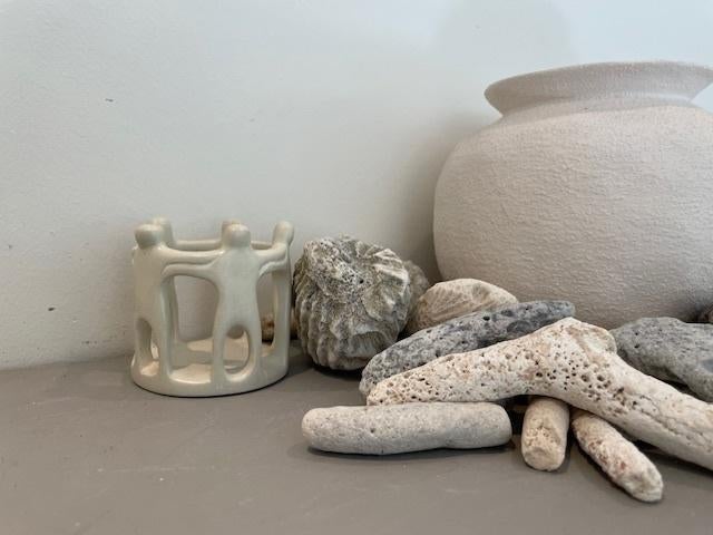 Klein beeldje vriendschapskring speksteen. Vriendschap kring, Antiek en Kunst, Ophalen