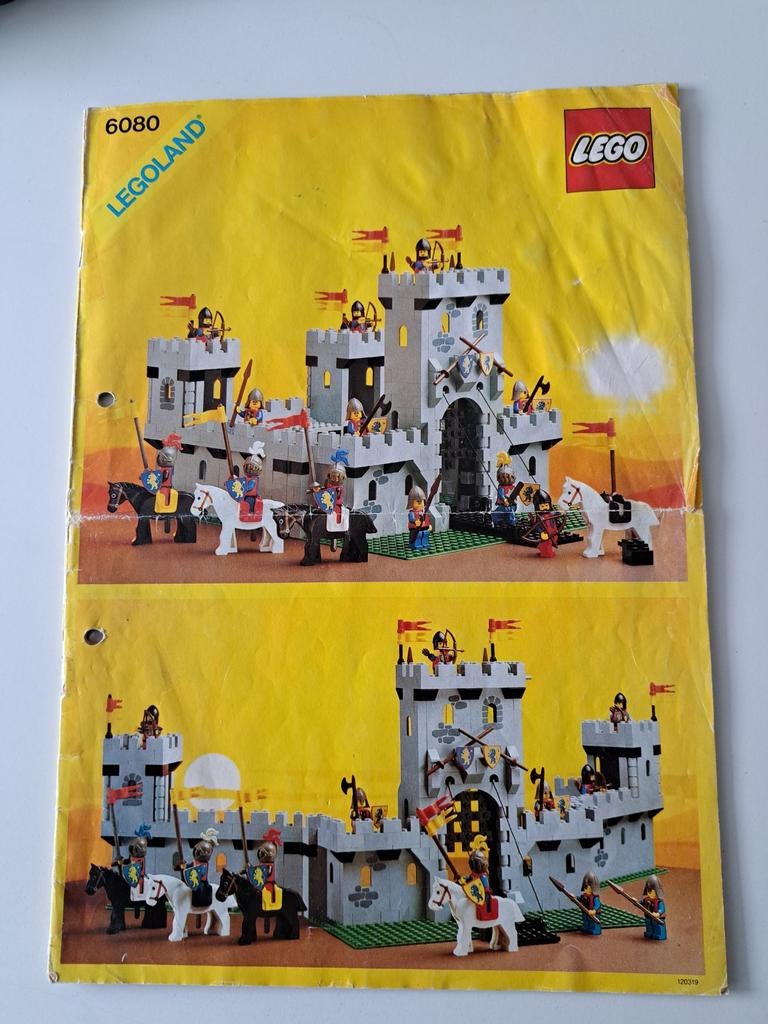 Vintage Lego Kasteel 6080 instructiebad, Kinderen en Baby's, Speelgoed | Duplo en Lego, Ophalen of Verzenden, Gebruikt, Complete set