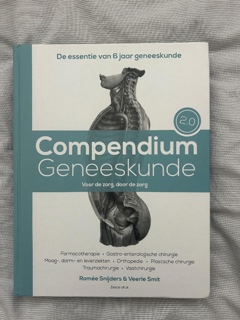 Compendium geneeskunde 2.0 zesde druk, Ophalen of Verzenden, Beta, Zo goed als nieuw, WO