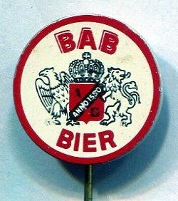BAB bier blik speldje ( N_166 ), Verzenden, Zo goed als nieuw, Merk, Speldje of Pin