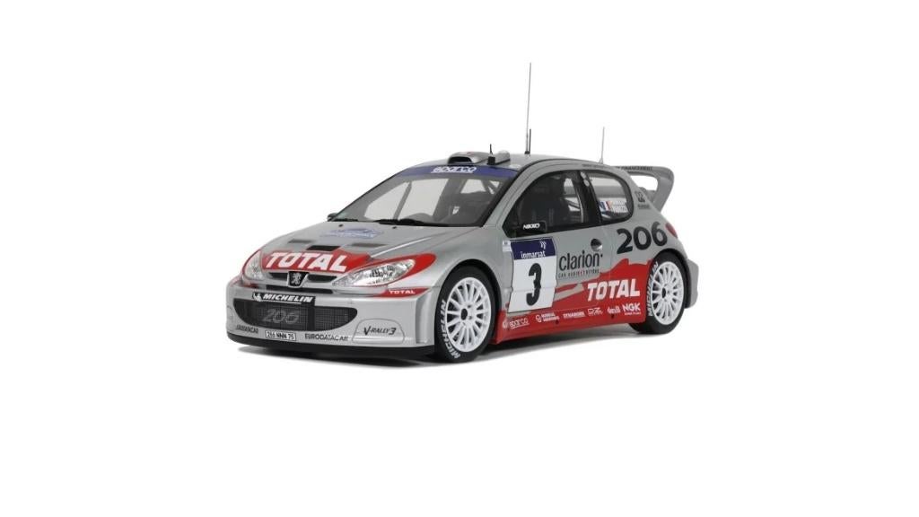 Peugeot 206 WRC Tour de Corse 2002 - 1:18 - OttOmobile, Hobby en Vrije tijd, Modelauto's | 1:18, Nieuw, Auto, OttOMobile, Ophalen of Verzenden