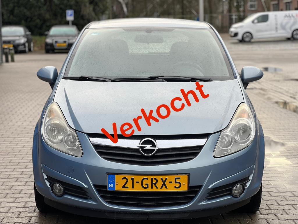 Opel Corsa 1.2 16V 3D Easytronic 2008 Blauw AUTOMAAT, 450 kg, 40 €/maand, Electronic Stability Program (ESP), Blauw