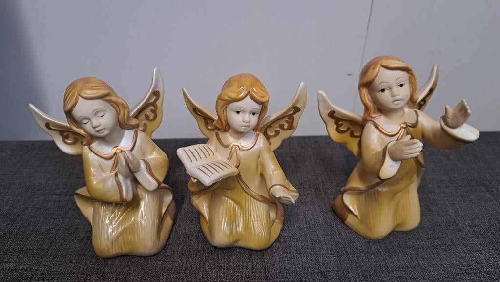 3 porseleinen engeltjes, Diversen, Ophalen of Verzenden, Zo goed als nieuw