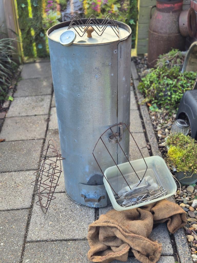 Rookton (compleet), Tuin en Terras, Houtskoolbarbecues, Ophalen, Gebruikt, Met accessoires