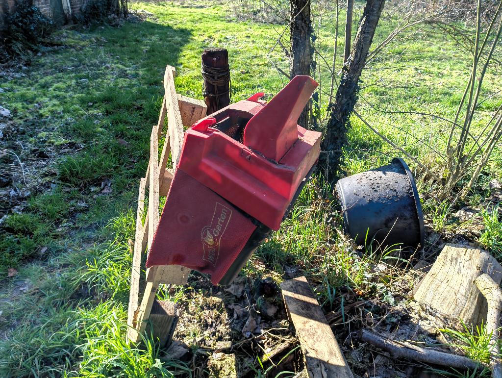 Wolf garten zak, Ophalen, Cirkelmaaier, Gebruikt, Elektrische grasmaaier
